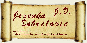 Jesenka Dobrilović vizit kartica